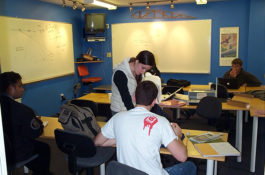 Flight Instructor Naomi Jones in the Classroom.  Langley Flying School.